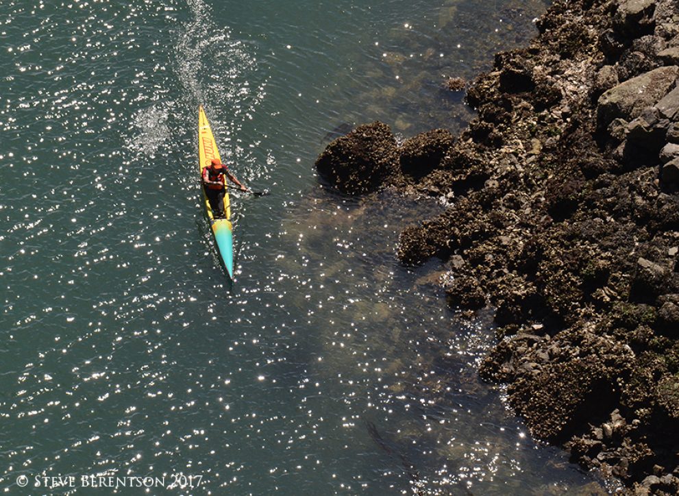 Courageous kayaker
