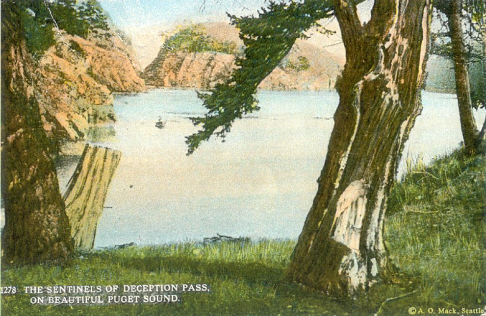 Colorized postcard July 1932