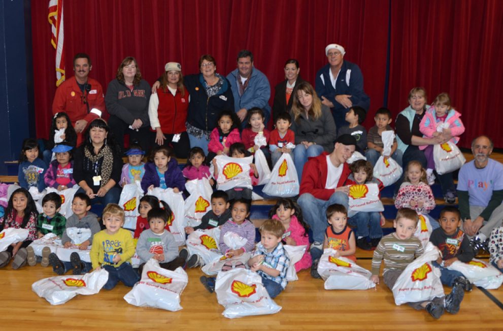 Shell shares with families