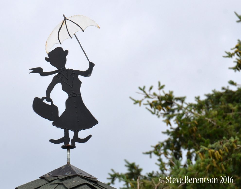 Mary Poppins on the roof