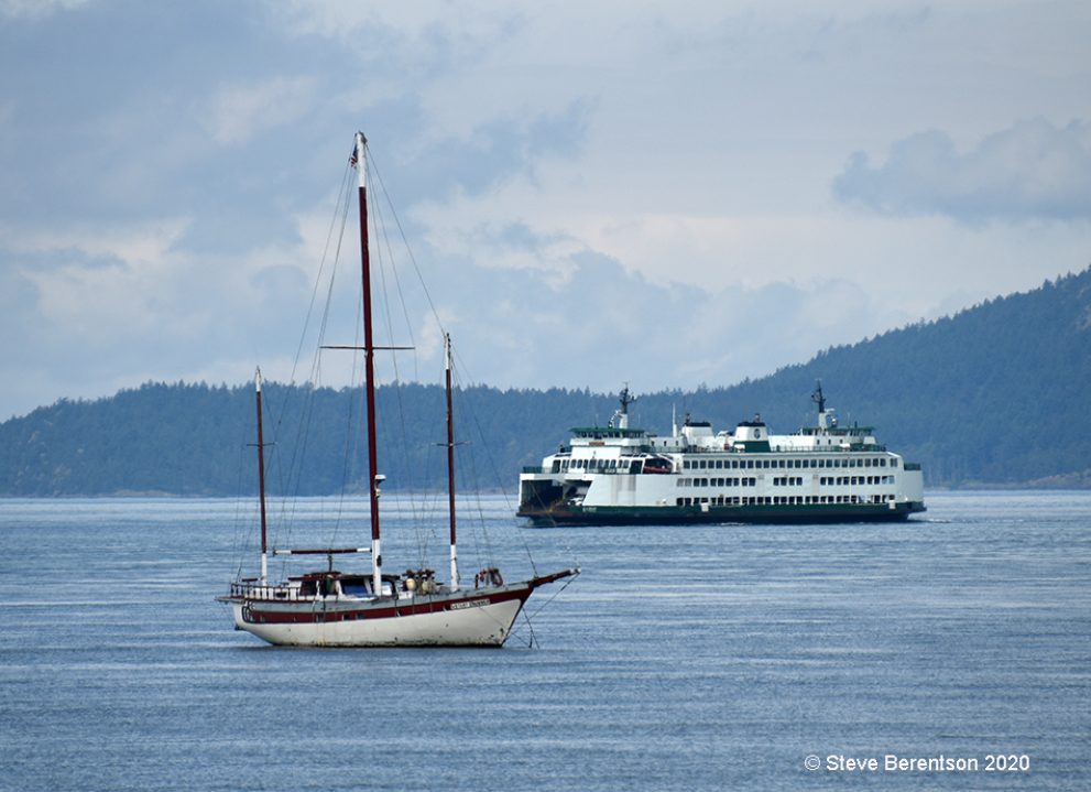 Ferry meets schooner
